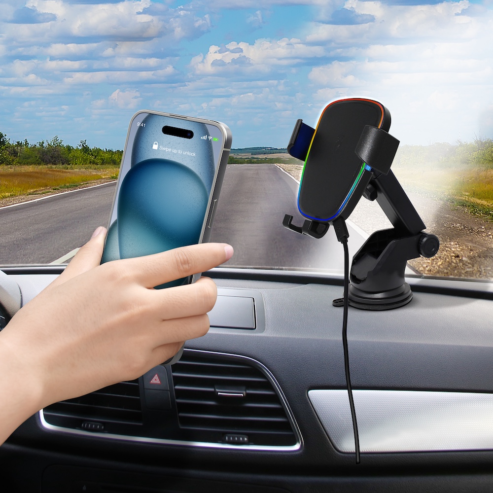 LED WIRELESS CHARGING UNIVERSAL EXTENDABLE MOUNT Header Image